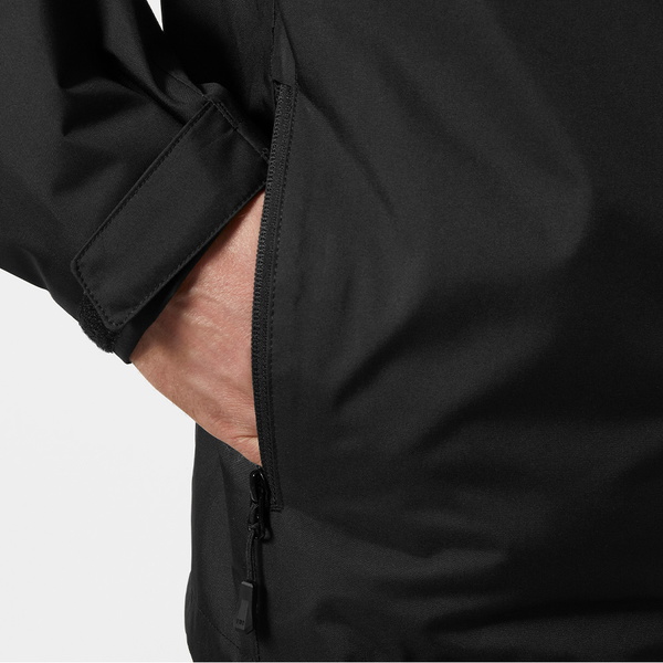 2026 Helly Hansen Hommes Crew Hooded Midlayer Sailing Jacket 2.0 34442 - Black